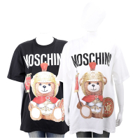 MOSCHINO 羅馬戰士泰迪熊寬鬆版棉質T恤(男/女可穿)-2色可選