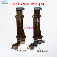 1pcs USB Charging Port Connector Dock Charger Board Flex Cable For LG V60 ThinQ 5G LM-V600 LMV600EA V600