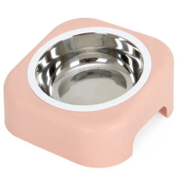 Dog Bowl Travel Pet Dry Food Bowls For Cats Dogs Pink Dog Bowls Outdoor Drinking Water Pet Dog Stainless Steel Cat Food Dish