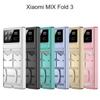 Clear Hard For Xiaomi Mix Fold 3 Case Armor Stand Hinge Protection Glass Film Screen Cover