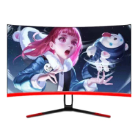 hot selling Curved 75hz 1080P gaming monitor 24 inch with VGA multi function