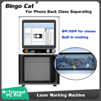 M-Triangel PG Pro 20W 6W Built-in Smoking Laser Marking Machine For iPhone 15pro 14 13 12 11 Back Cover Remover Replace Repair