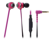 鐵三角 ATH-CKF77is 粉紅色 重低音 耳道式 線控 耳機 | My Ear 耳機專門店