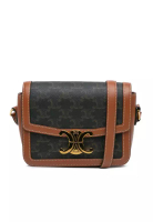 CELINE Pre-Loved Teen Coated Canvas Triomphe