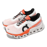 On 昂跑 慢跑鞋 Cloudmonster 2 女鞋 純潔白 火焰橘 緩衝 輕量 中長距離 訓練 運動鞋 昂跑(3WE10111527)