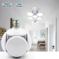 Super Bright LED Bulb Deformable Garage Ceiling Lights E27 40W Football UFO Lamp