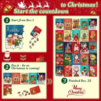 2023 Christmas Advent Calendar Christmas Funny Christmas Countdown Puzzle Advent Calendar Educational Christmas Gift For Kids
