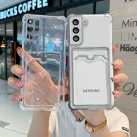 Card Holder Bag Wallet Case for Samsung Galaxy A42 A34 A35 A33 A32 A25 A24 A23 A22 A21S A15 A14 A13 A12 A05S Funda Clear Cover