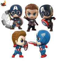 In Stock 100% Original HotToys COSBABY Captain America Avengers Endgame Movie Character Model Collection Artwork Q Version