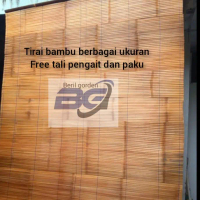 PREMIUM tirai bambu termurah/tirai pernis/tirai gulung/kere bambu/kerajinan/