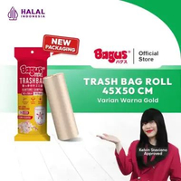 Bagus Trash Bag (Kantong Sampah) Roll 45 x 50 cm 24's - 24 L Gold