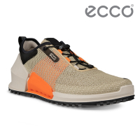 ECCO BIOM 2.0 M 健步透氣織物極速戶外運動鞋 男鞋 沙色/螢光橘/黑色