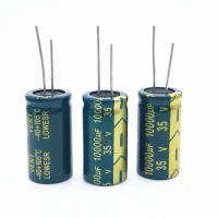 1pc/lot high frequency low impedance 35V 10000UF 18*35MM aluminum electrolytic capacitor 10000uf 35v 35V10000UF 20%