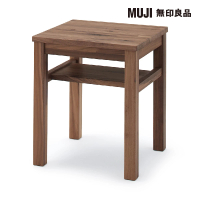 【MUJI 無印良品】節眼木製桌邊凳/板座/胡桃木(大型家具配送)