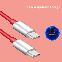 6.5A PD Fast Cable 65W PD USB-C Warp Quick Charging Cable For One Plus 8T+ 5G 1+8 Pro Nord 1+8 1+7T Pro 1+7T 1+6T 1+5 Type-C