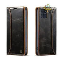 Casing Samsung M51 Crossgrain Super Wallet Cross Grain Case PE Leather Full 360 Degree TPU Waterproo