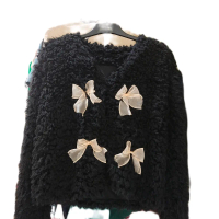 Paket Usaha 1kilo Pilih Request Knitwear Wanita Hitam - Katun, Atasan, Jaket, Outer, Dewasa, Panjang