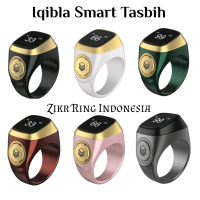 Iqibla Zikr Ring Smart Tasbih Digital Muslim Hitam
