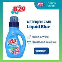 B29 LIQUID DETERJEN 1 LITER BOTOL / SABUN CUCI CAIR UNTUK PAKAIAN 1000ML Biru 1 Liter
