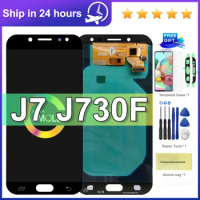 For AMOLED LCDs For Samsung J7 Pro 2017 J730 J730F LCD Display and Touch Screen Digitizer Assembly Brightness Control