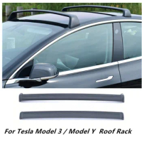 For Tesla Model 3 Aluminum Roof Car Roof Rack Tesla Model Y Crossbar Roof Rack Retrofit accessories Bike Roof Rack