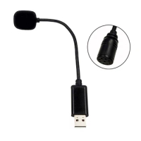 69HA Mini Microphone USB Mic Condenser Recording For Laptop/Notebook/PC/MSN/Skype