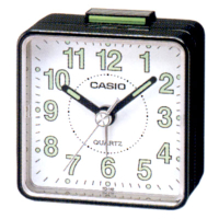 CASIO 桌上型指針鬧鐘(白面、黑面、銀殼)