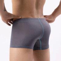 Comfy Men\'s Brief Underwear Underwear Boxer Brief Comfortable Gray\\Blue\\Royal Blue\\White Lingerie Underwear