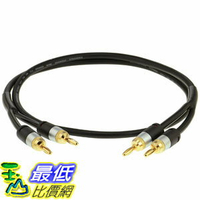 [107美國直購] 喇叭線 Mediabridge 16AWG ULTRA Series Speaker Cable w/ Gold Plated Banana Tips (6 FT)