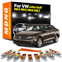 MDNG Canbus For Volkswagen VW Jetta Golf 4 5 6 7 MK4 MK5 MK6 MK7 Car LED Interior Light Kit Dome Glove Box Lamp Auto Accessories