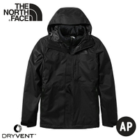 【The North Face 男 DV二件式防水保暖外套《黑》】4NAN/衝鋒衣/防水外套/風雨衣