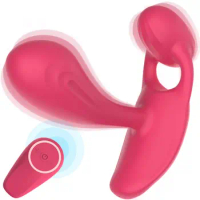 Wearable Panty Vibrator, G spot Clitoral Vibrator with Wireless Remote Control, Vibrating Anal Vibrator with 10 Vibration Modes