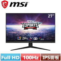 【現折$50 最高回饋3000點】MSI微星 27型 G2712V 平面電競螢幕