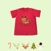 KAOS ANAK NATAL RUDOLPH / KAOS NATAL ANAK RUSA KUTUB / KAOS ANAK NATAL UNISEX / KAOS LUCU ANAK Fashi