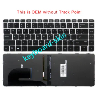 New Backlit US Keyboard no-Point For HP EliteBook 840 G3/745 G3/840 G4/745 G4 836308-001 821177-001 819877-001 9Z.NCHBV.201