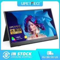 UPERFECT 4K Portable Monitor 15.6'' 3840x2160 UHD IPS Computer Gaming Display HDR w/Speakers &amp; Smart Cover For Laptop Xbox PS5