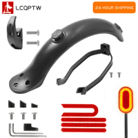 Durable Scooter Mudguard for Xiaomi Mijia M365 M187 Pro Electric Scooter Tire Splash Fender with Rear Taillight Back Guard