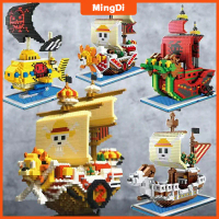 One Piece Thousan Sunny Kapal Bajak Laut Pirate Ship Besar Mainan Blok-Penggemar Raja Bajak Laut 3D 
