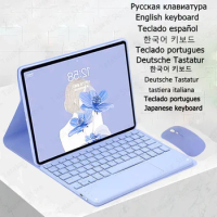 Funda for Redmi Pad SE Keyboard Spanish German Russian Italian for Redmi Pad SE Case 11 inch 2023 Touchpad Keyboard Case Capa