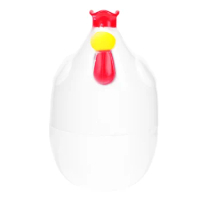 Creative Chicken Shaped Steam Oven Steamed Egg Container (White)