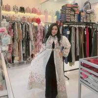 Gamis outer bahan cruty outer terpisah dengan iner warna hitam dan putih