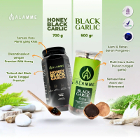Black Garlic & Black Garlic Honey Alamme Premium Quality 500gr+700gr