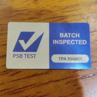 Helmet Label Stickers PSB TEST Approved Certified Safe Standard Batch Inspected Decal TPA Singapore Motorcycle Do Not Remove