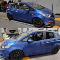 For GK5 Car Wide Body Surrounded Honda Fit JAZZ Side Splitter Diffuser Lips Refit Accessories 2014-2018 Year