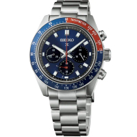 【SEIKO 精工】Prospex SPEEDTIMER 太陽能計時腕錶指針錶 手錶 禮物 畢業(V192-0AH0B/SSC913P1)