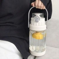 簡約吸管杯 2000ml大容量水壺 塑膠杯子 便攜 隨身 水杯 ins風 杯子 噸噸桶 胖胖水壺 水瓶