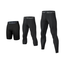 Quần legging nén nam Cool Dry, quần thể thao baselayer chạy bộ, quần legging thể thao, quần short tậ