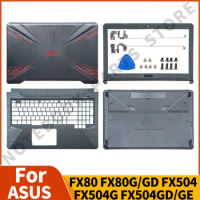 New Laptop LCD Back Cover For ASUS FX80 FX80G FX80GD FX504 FX504G FX504GD/GE Front Bezel Hinges Palmrest Bottom Case Replacement