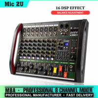 4 / 8 channel mixer DSP reverberation effect professional Bluetooth USB audio mixer balance family karaoke stage performance KTV