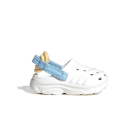 【adidas 愛迪達】Maxxclog I 童鞋 小童 白藍色 套穿 流線型 舒適 休閒 涼鞋 JR0095